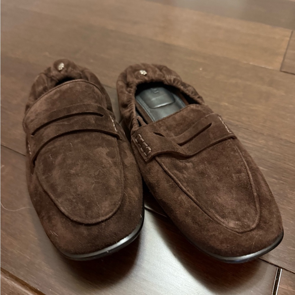 Simkhai Cocoa Suede Loafers - Picture 8 of 10